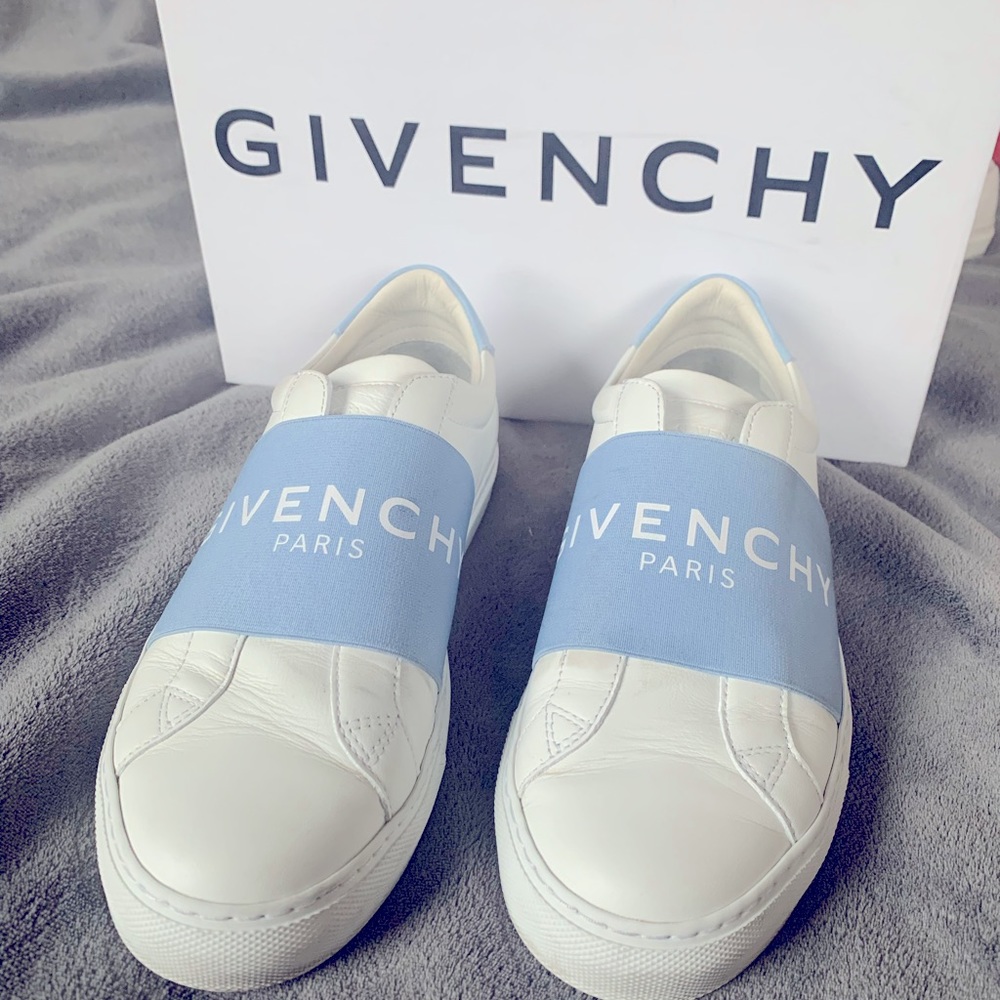 Authentic Givenchy baby blue women tennis shoe size 8